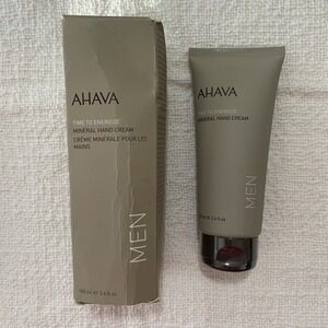 Ahava Time To Energize Mens Mineral Hand Cream Dead Sea 3.4 Oz NEW Gift Spa